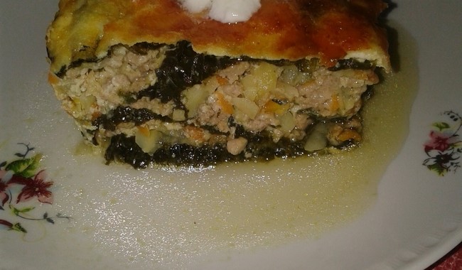 Musaka z zeljem ali ohrovtom